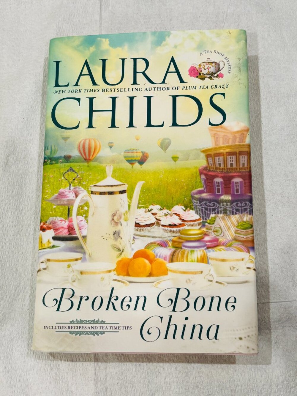 Laura Childs Broken Bone China Hardcover Tea Shop Mystery #20
